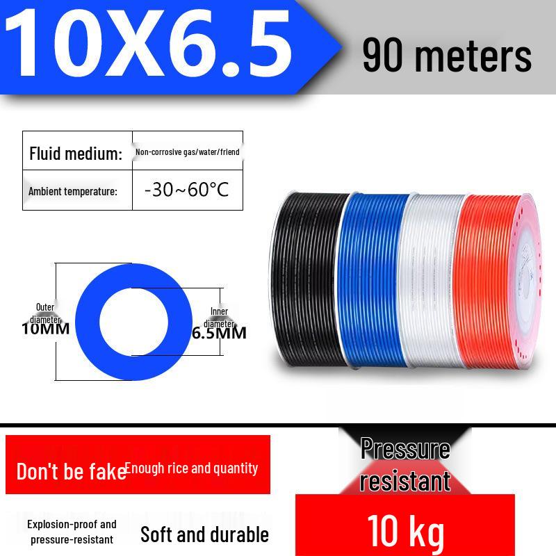 In Stock High-Pressure Transparent PU Air Hose for Air Compressors 4/6/8/10/12mm - Durable Pneumatic Woodworking Hose