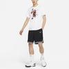 Nike Футболка с сезонным логотипом, баскетбольная футболка с коротким рукавом и принтом, мужские топы, белые DD0780-100