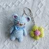 Ручная работа Сделай сам Готовый Вязаный крючком Медведь кулон Детям Детям Милый Подарок Рукоделие Сумка Брелок