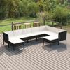 Day and Night - Day and Night Garden Furniture Set 9 Pieces and Black Synthetic Rattan Cushions