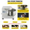VEVOR Commercial Dough Food Mixer Spiral Dough Mixer w/ 8 L Stainless Steel Bowl