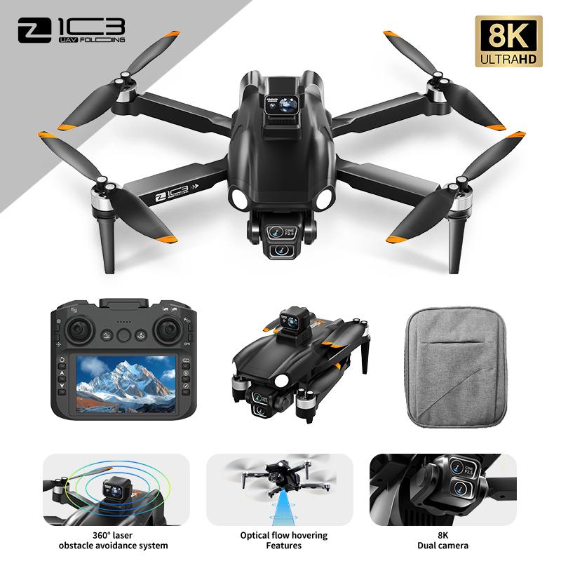 Дрон Z103 8K 5G GPS Профессиональный HD Аэрофотосъемка Самолет с Дистанционным Управлением HD Двойная Камера Бесколлекторный 360° Обход Препятствий Квадрокоптер БПЛА
