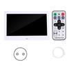 10" HD Screen Digital Photo Frame Alarm Clock MP34 Movie Player (White  )