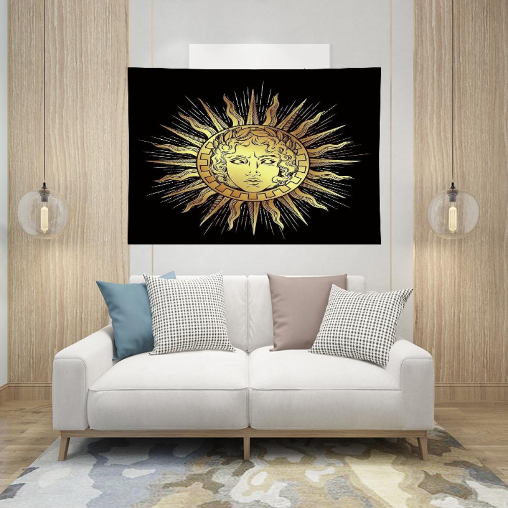 Гобелен для спальни, богемная декоративная ткань, фон для гостиной, ткань, домашний настенный гобелен