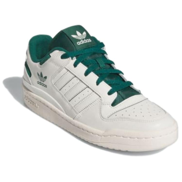 Adidas Forum Low CL Cream Collegiate Green Unisex Sneakers Cloud-White Cream-White IH5354