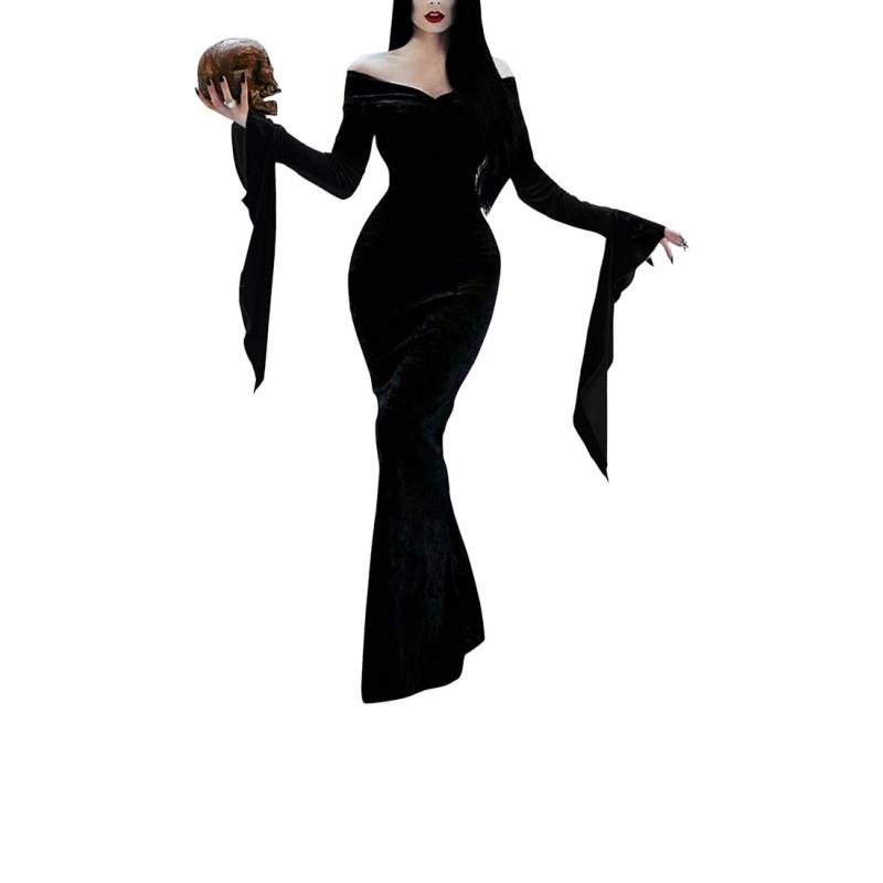 Halloween Wednesday Addams Cosplay Costume Women Girls Adams Family Outfit