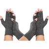 A  Pair of Fingerless Compression Arthritis Gloves for Men and Women, Pressure Gloves with Silicone Dots for Support and Warmth, Relieves Pain