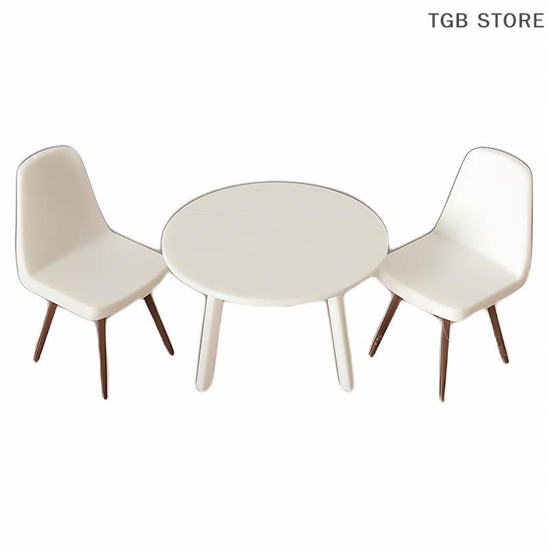 1/12 Dollhouse Simulation Mini Wall Shelf Hanging Rack Model Table Chair Set Dollhouse Living Furniture Decoration Accessories