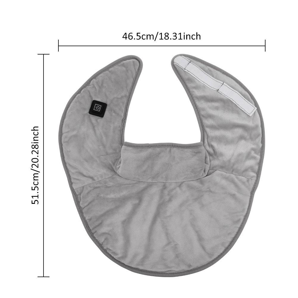 Электрическая грелка-шаль с тремя режимами, мягкая, удобная, с подогревом для шеи, плечевая накладка с подогревом, для дома