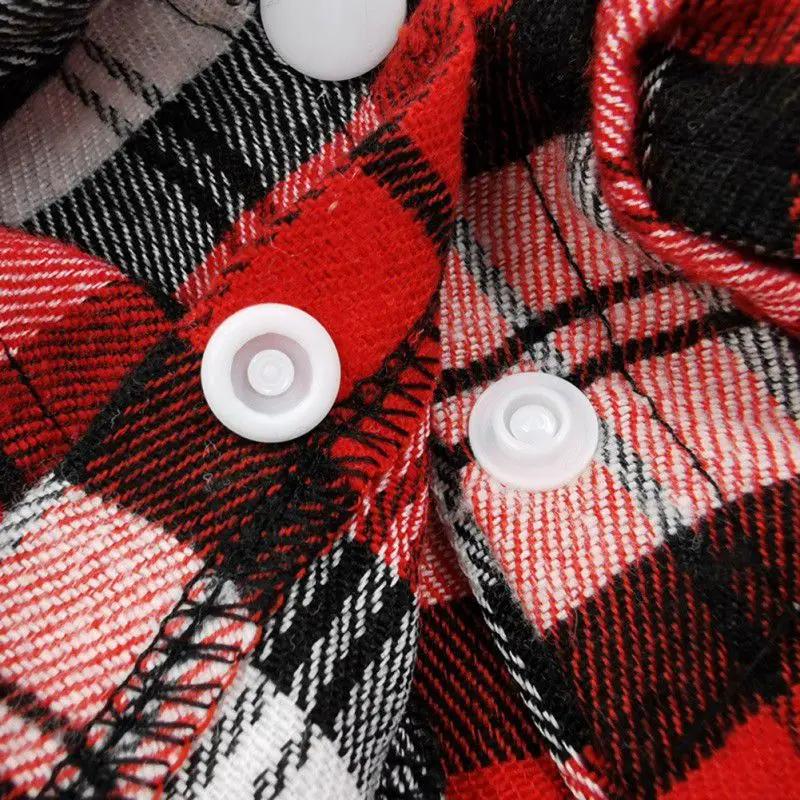 Summer Pet Shirt British Style Plaid Dog Vest Clothes For Small Dogs Chihuahua Cotton Puppy Shirt