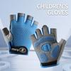 Детские спортивные защитные перчатки без пальцев Тонкие роликовые Противоскользящие Износостойкие Тренировочные Велосипедные Велосипедные Беговел Дышащие