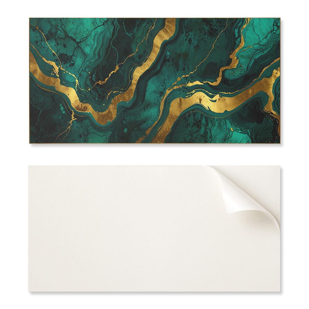 Samoprzylepny Winylowy Panel Z Nadrukiem Dekoracyjnym 100X50 Cm Fale Abstrakcyjnej Struktury