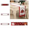 Christmas Tree Santa Claus Rudolf Tablecloth Rectangular Christmas Decoration  Holiday Decor