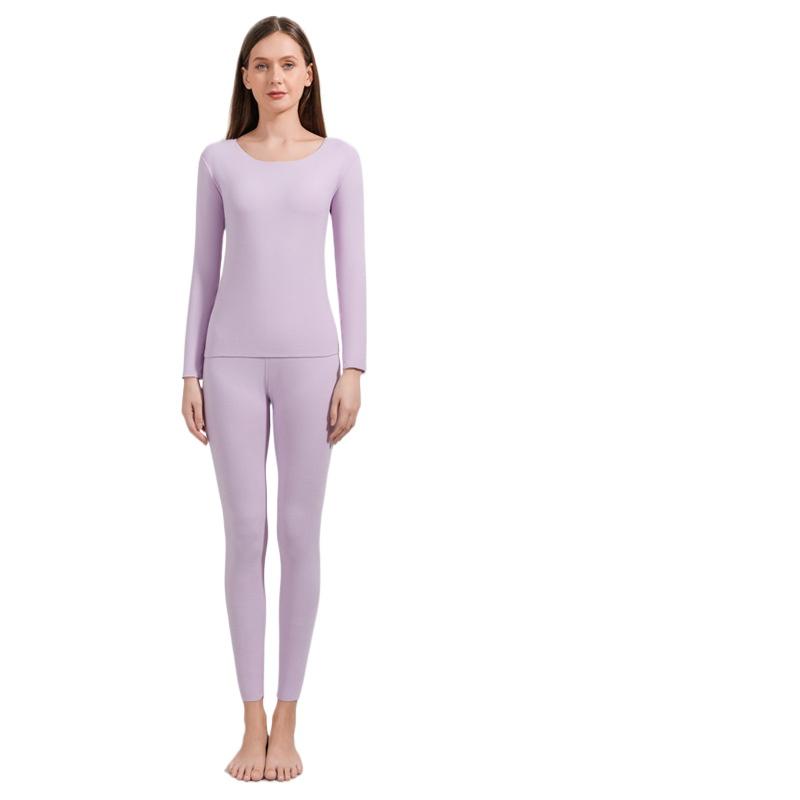 Женское термобелье Зимняя одежда Бесшовное толстое двухслойное теплое нижнее белье Женские термобелье Костюмы и комплекты