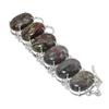 Natural Dragon Blood Stone Gemstone Handmade 925 Sterling Silver Bracelet, Dragon Blood Stone Bracelet For Wife , Unisex Bracelet Valantine Day Gifts