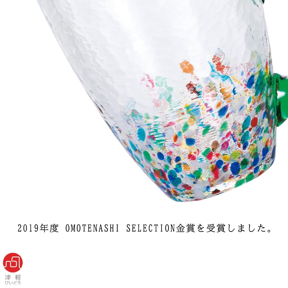 Aderia Glass Nebuta Midori Сделано в Подарок Стильный и милый подарок для Идеально для посещения или любого (АДЕРИЯ) [Цугару Кружка, Кружка, Дизайн, 320 мл, Япония, В коробке,