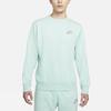 Nike Хлопковый пуловер с круглым вырезом и длинными рукавами, мужской топ, синий DM5631-379