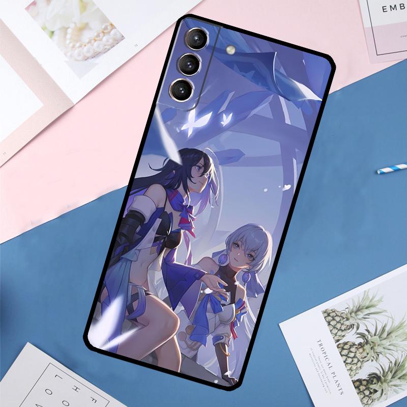 Чехол Honkai Star Rail Seele для Samsung Galaxy S25 Ultra S21 S22 S24 S23 Ultra S9 S10 Plus S21 FE S25 FE Задняя крышка