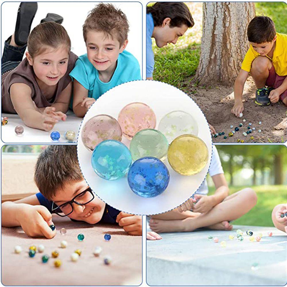 Games 16mm Marble Run Machine Beads Small Marbles Pinball Machine Glass Marbles Luminous Glass Ball