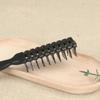 Professional Anti-static Heat Comb Black Massage Ribs Hair Comb Detangling Vent Brush  Men/Boy