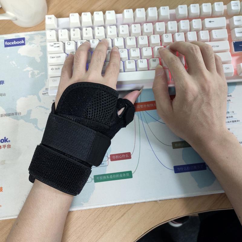 Гибкая шина для поддержки запястья и большого пальца при тендините, артрите, дышащая защита для большого пальца, подходит для правой и левой руки