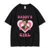 Daddy's Girl Robert Pattinson Men Women Print Cotton T Shirt Twilight Saga Vintage 90s Short Sleeve Tshirt Oversized T-shirts