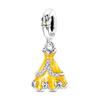  Snow White 925 Silver Princess Strawberry Bear Charm Beads Fit Bracelet Jewelry DIY Gift