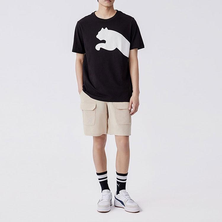 Puma Мужская футболка 'Black' с принтом 'Большой кот QT' 678086-01