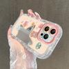 Подходит для чехла для мобильного телефона Apple 15 Iphone14 Милый мультяшный 13 Зеркальный Прозрачный Силиконовый Мягкий край 12/11