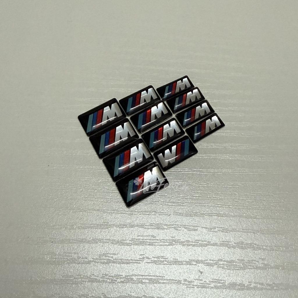 kyapx5 For M Logo 4/8pcs Car Steering Wheel Sticker Hub Decoration Decals Lables For BMW M F31 F34 F32 E52 E53 E60 E90 E91 E92 E93