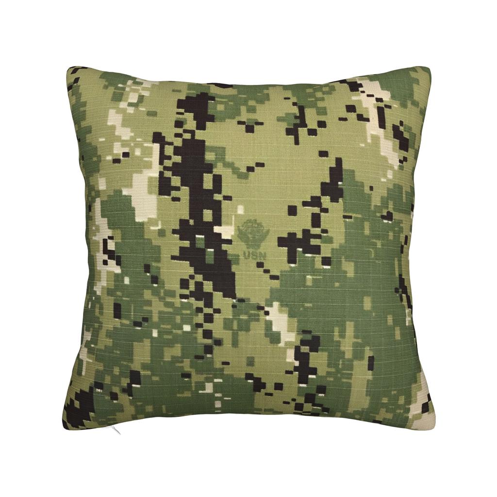 Camo Style Black Orange Camouflage Pillow Case Square Pillow Cover For Sofa Bedroom Home Decor Fashion Cushion Cover