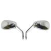 1 Pair 10MM Motorcycle Rearview Side Mirrors Adjustable Blind Spot Mirror for Kawasaki Suzuki