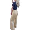 Women Wide Leg Pants, Elegant Shiny Sequined High Waist Loose Trousers for Club Party
