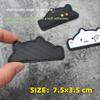 3D three-dimensional cute cat Velcro stamp PVC plastic armband bag sticker clap cat expression cat creative magic stamp