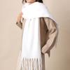 Mohair Winter Cashmere Scarves Tassel Long Shawl Classic Winter Wool Scarf  Student
