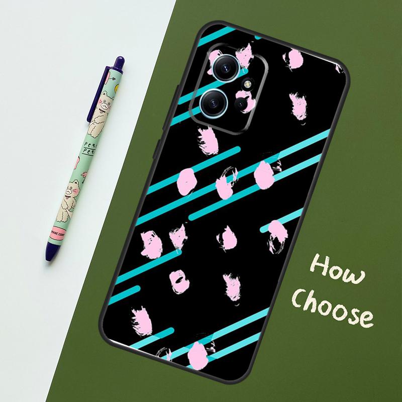 Polka Dots Lines Abstract Art Case For Xiaomi Redmi Note 12 11 10 8 9 Pro 9S 10S 11S 12S Cover For Redmi 12 9C 10C 12C