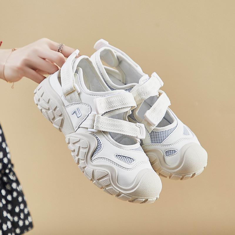 Новые модные тенденции женские сандалии 2024 Летние удобные дышащие нескользящие износостойкие плоские сандалии для спорта на открытом воздухе