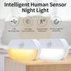 Indoor LED Motion Sensor Night Light Stick On Nightlight Battery Operated Lights for Hallway Stair Bathroom Closet Bedroom