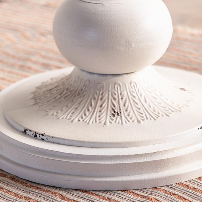 Ретро журнальный столик из цельного дерева для гостиной, приставной столик, французский дизайн, круглый стол, легкие журнальные столики для балкона класса люкс