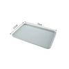 Nordic Style Rectangular Plastic Tray Household Thickened Food Plates Bread Pan Non-slip Tableware Storage Tray Kitchen Utensils