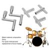 5PCS Metal Drum Tuning Key Silver Drum Key Pack Professional Percussion Hardware Tool  For Drummers
