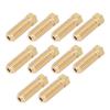 10Pcs 3D Printer Brass Nozzle Strong Heat Conduction Smoothly Inner Wall M6 Brass Nozzle for Kobra3