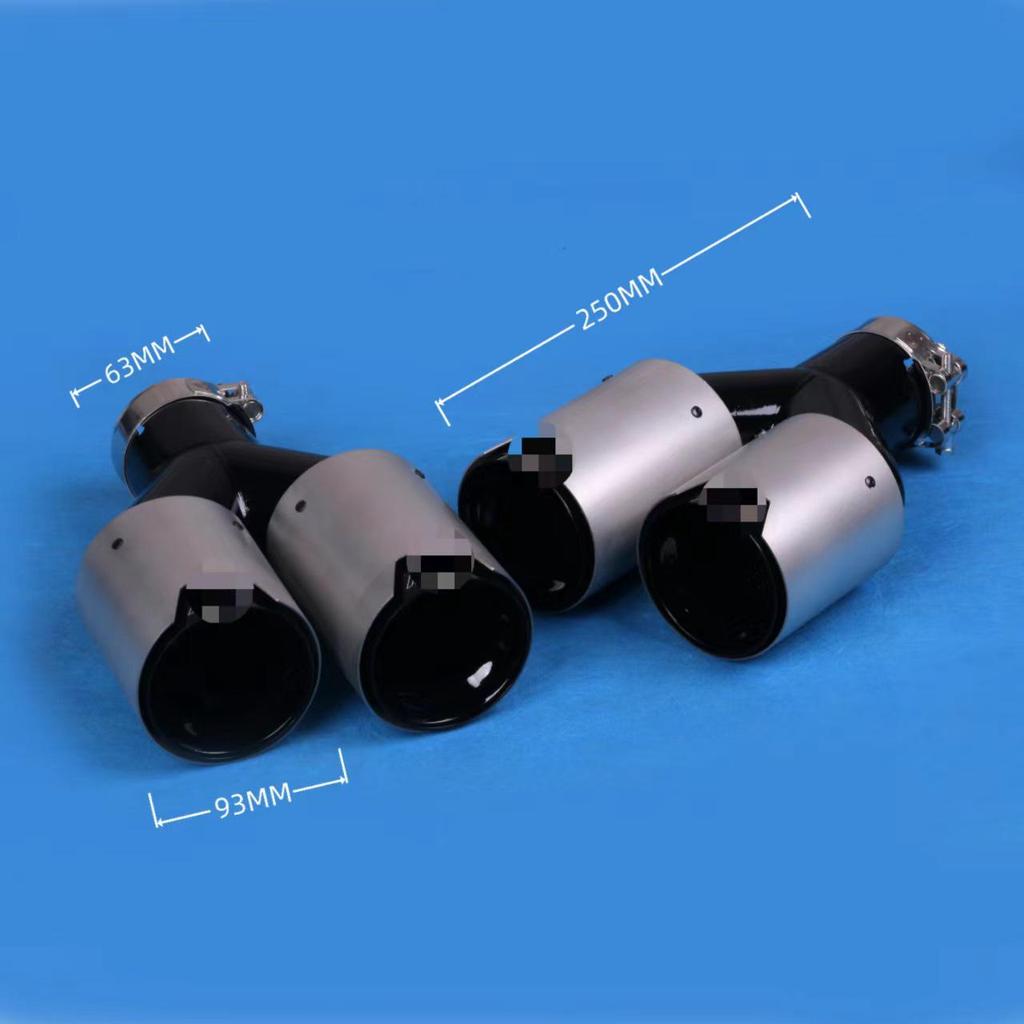 Модификация выхлопной насадки BMW M2/M3/M4 Титан Черный и Синий Углеволокно