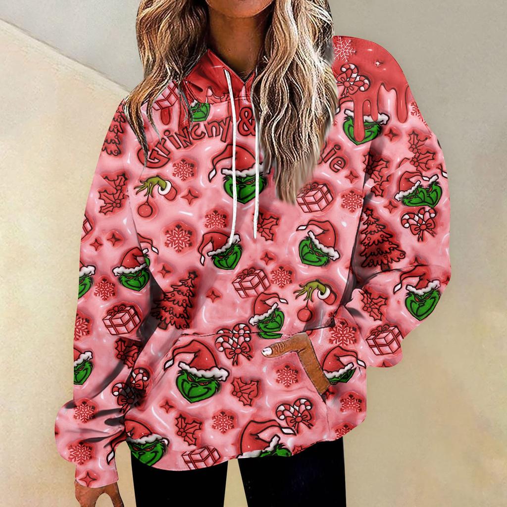 Women's Fashion Daily Versatile Casual Crewneck Sweatshirts Graphic Daily Long Sleeve Gradient Patchwork Printed Top Sweatshirts