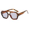  Vintage Square Sunglasses for Women Men Thick Frame Double Bridges Eyewear Female Fashion Polygon Sun Glasses