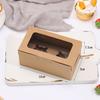 Cupcake Boxes with Inserts Cake Boxes with Clear Window Cake Holder Cupcake Carrier 2/4/6 Holes Muffin Boxes for Holidays
