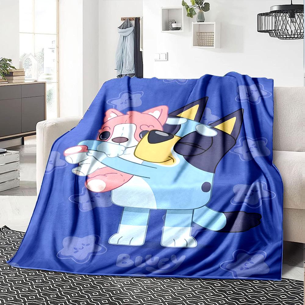 1pc B-Blucy Blanket, Gift, for Men and Women, Soft Blanket, Good for Sofa Bed Couch Travel, Lightweight Flannel Blanket
