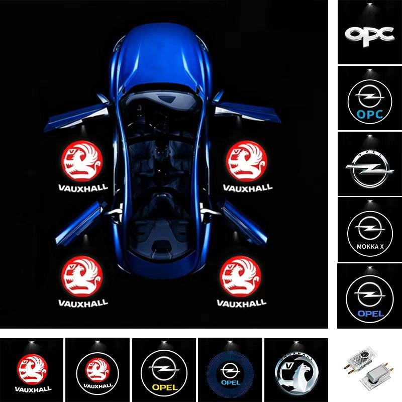 LED Car Door logo Welcome Light For Opel Vauxhall Corsa Astra Insignia Zafira Omega Combo Mokka-e Antara Kapitan Car Accessories