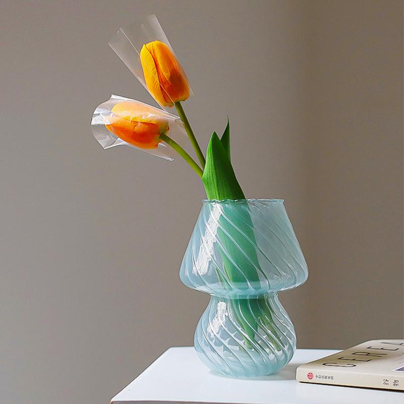 Стеклянная художественная ваза, гидропонная ваза, цветочная композиция, домашний декор, настольные украшения, украшение сада