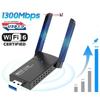 1300Mbps Long Range Dongle Dual Band 5Ghz Network USB 3.0 Wireless WIFI Adapter